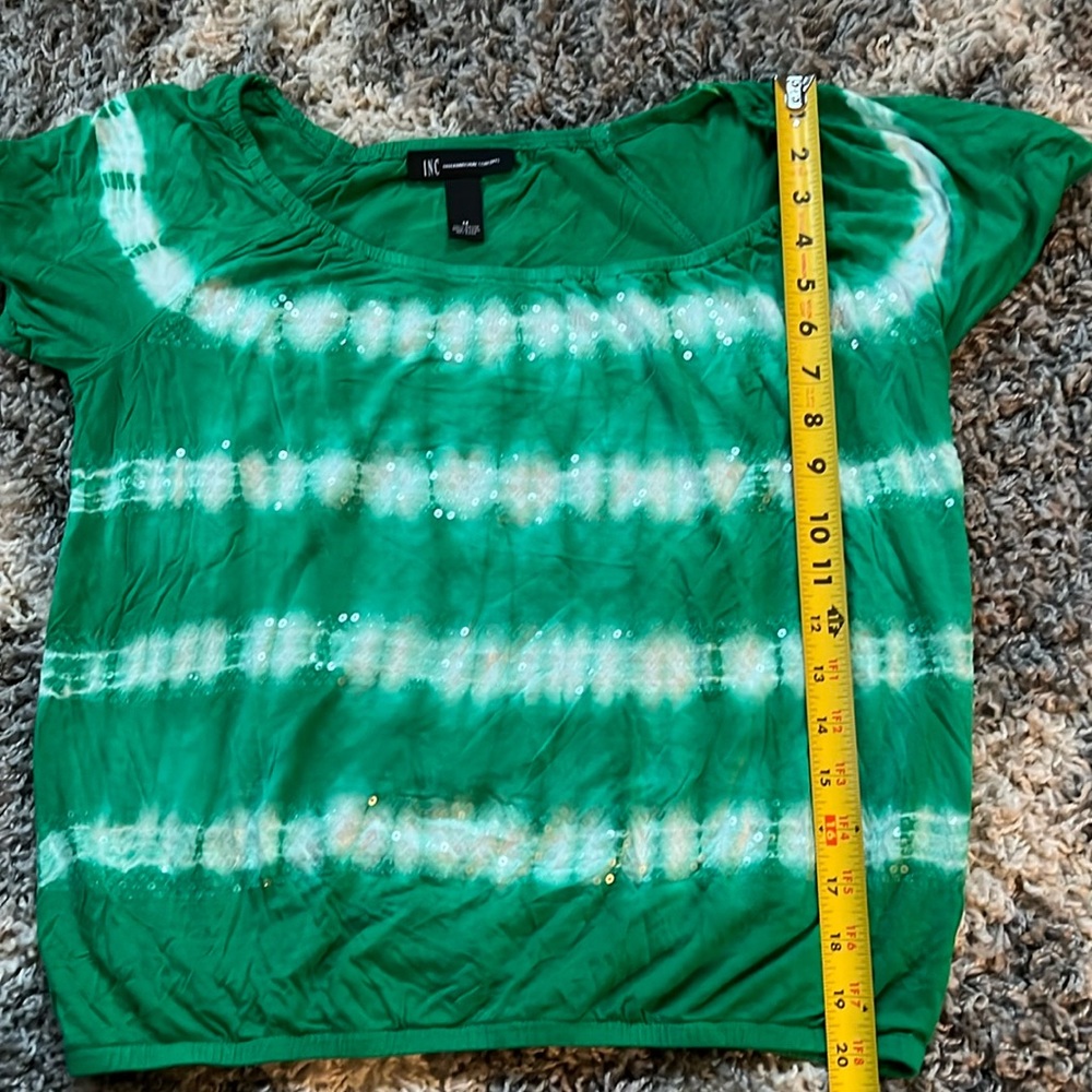 Kelly Green blouse from INC/Macys